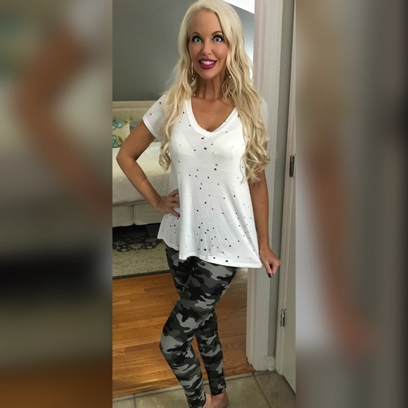 ❤️ LAST 1! Soft Brushed Fabric Camo Leggings - Picture 4 of 5